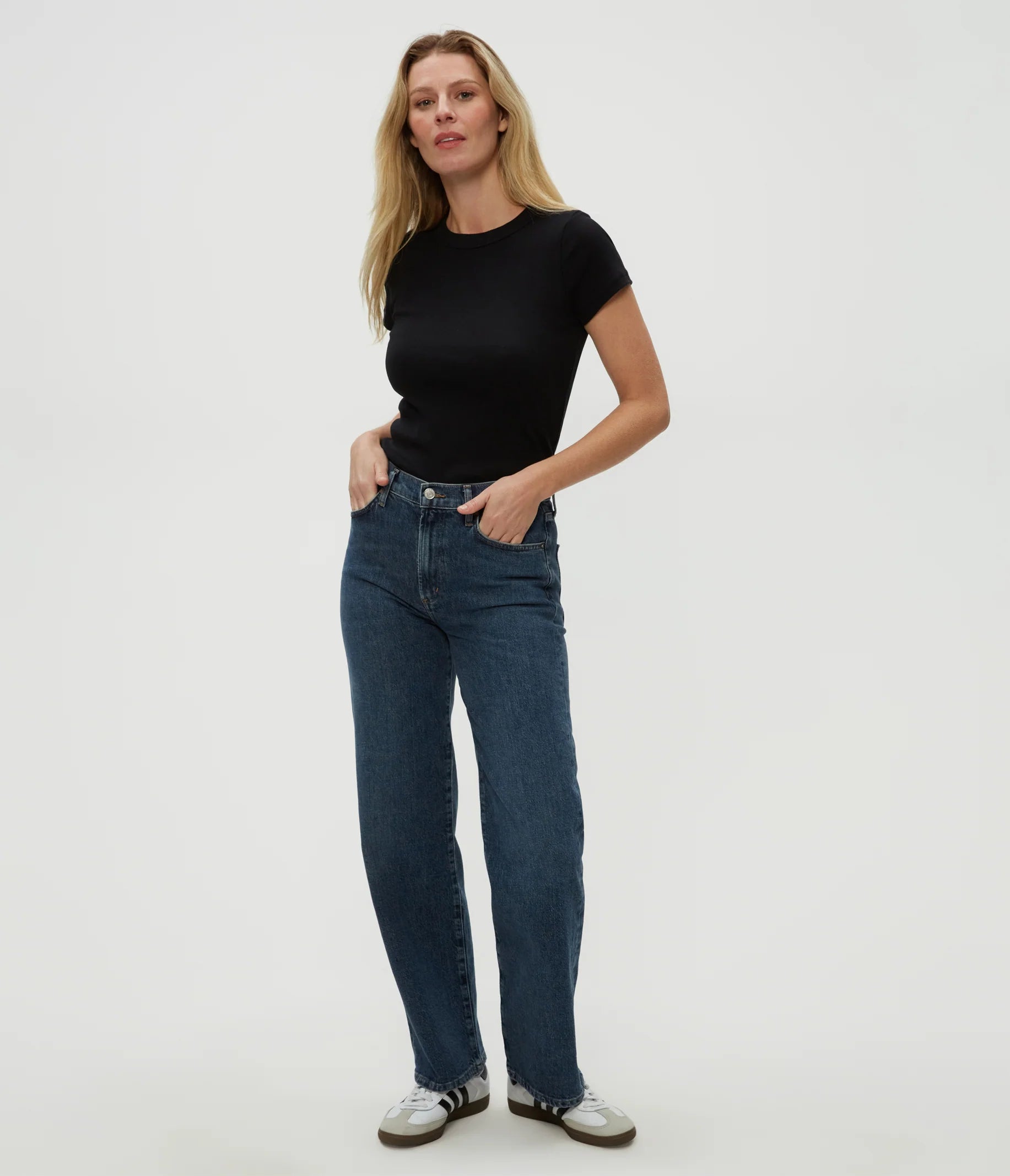 Lexy Tee - Black by Michael Stars — alternate view