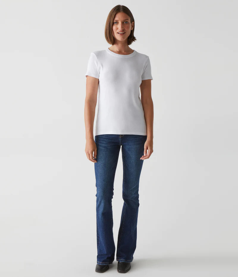 Lexy Tee - White by Michael Stars — view 4