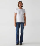 Lexy Tee - White by Michael Stars — view 4