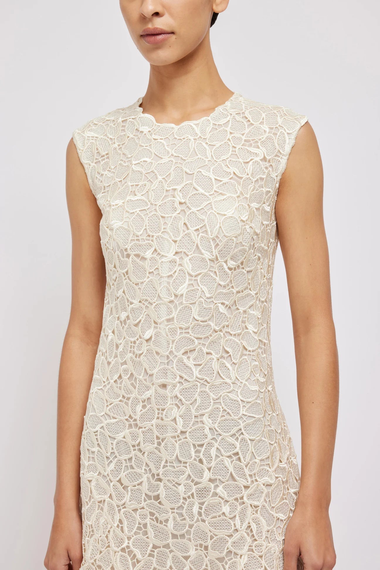 Drake Mini Dress - Ivory by Jonathan Simkhai — alternate view