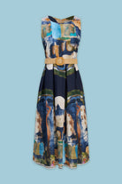 Ferragamo Dress - Navy by Astrid | 25 South Boutiques