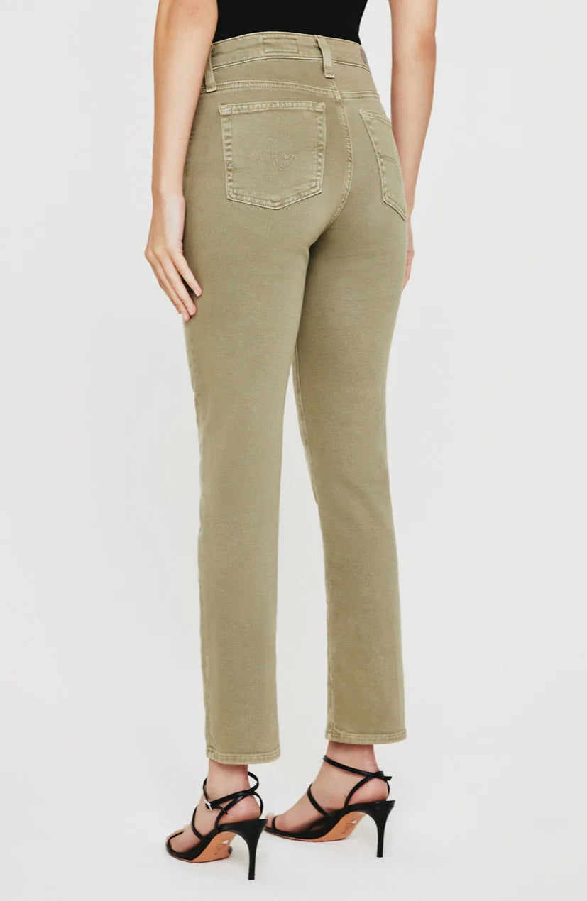 Mari Crop High-Rise Slim Straight Jean - Sulfur Dried Rosemary by Adriano Goldschmied AG — view 3
