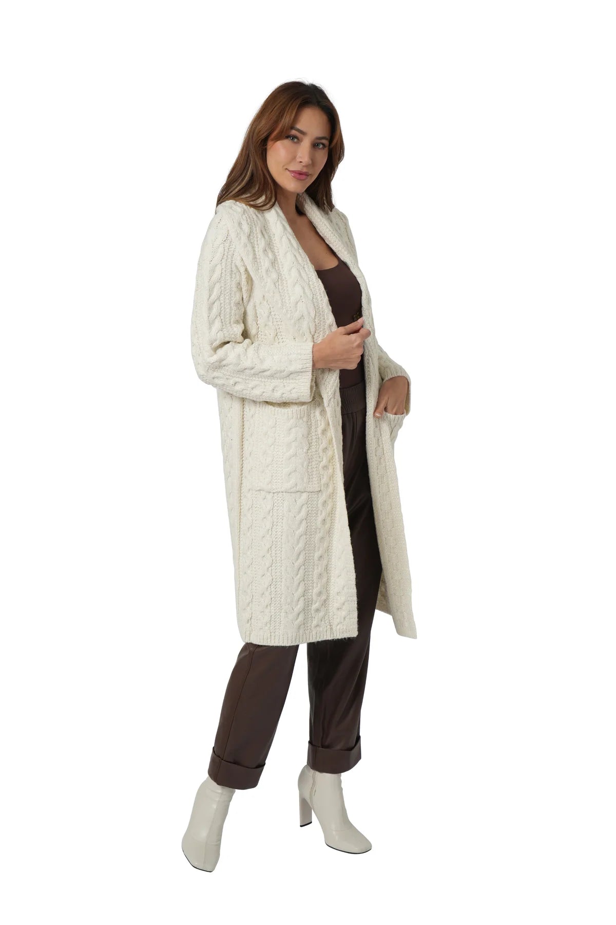 Love Token Trevor Cardigan - Ivory, view 2