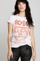AC/DC 1979 Crystal Tee - White by Recycled Karma | 25 South Boutiques