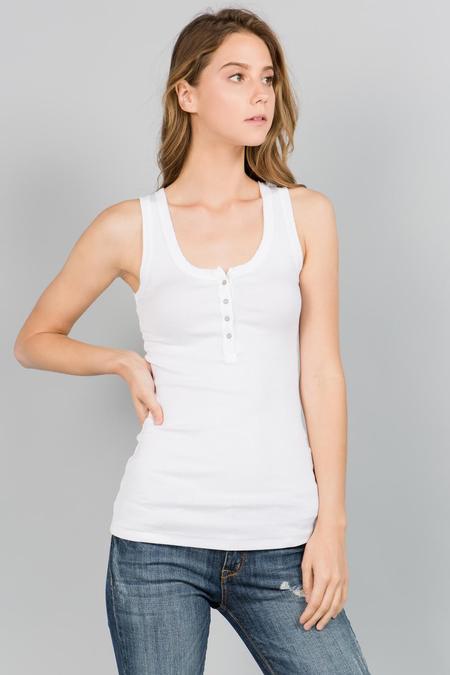 Hollywood Henley - White by Crown Jewel | 25 South Boutiques