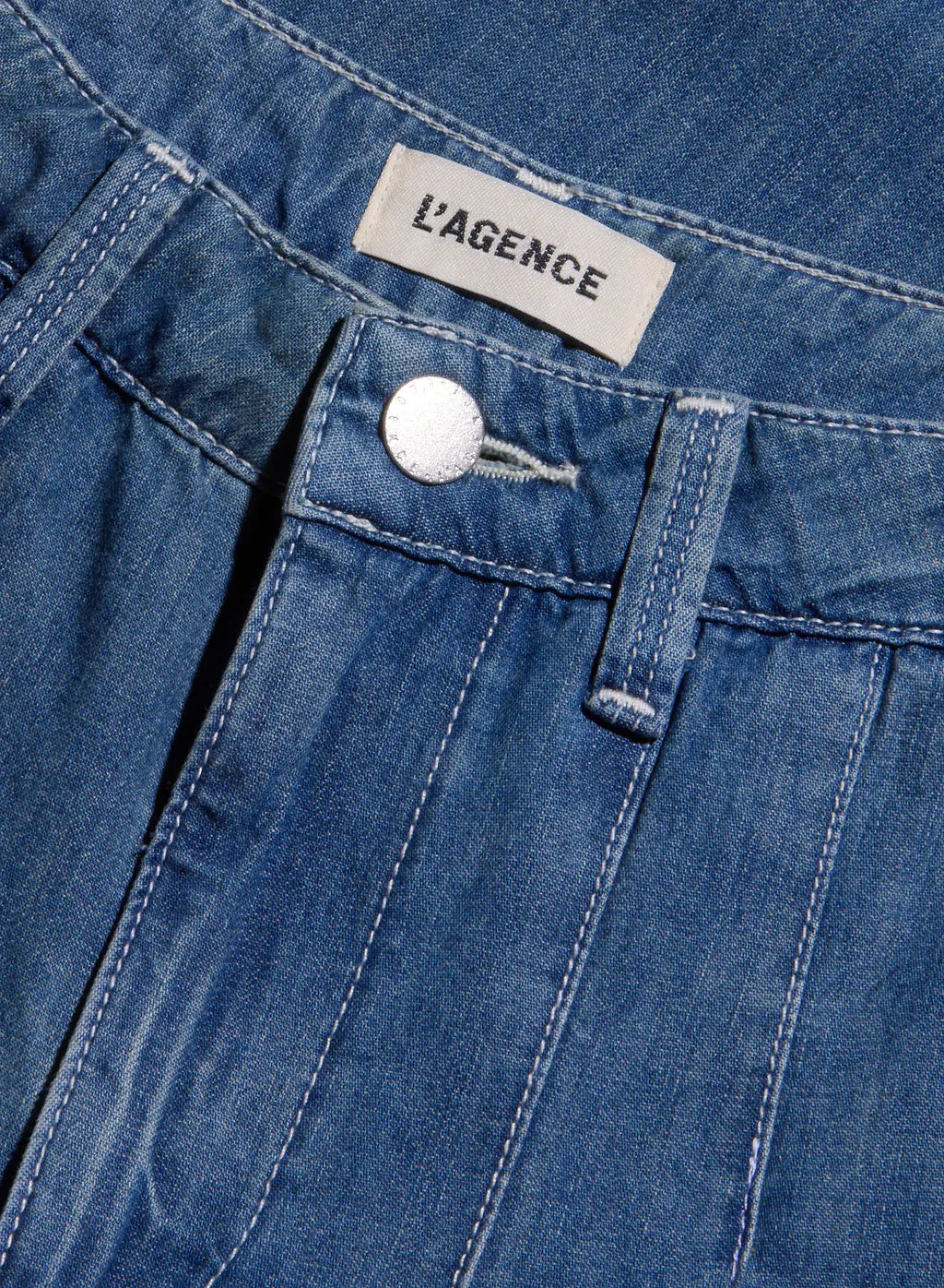 Jayani Pleated Wide-Leg Jean - Saratoga by L'agence — view 5