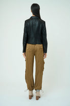 Piper Metallic Moto Jacket - Metallic Black by Marrakech — view 4
