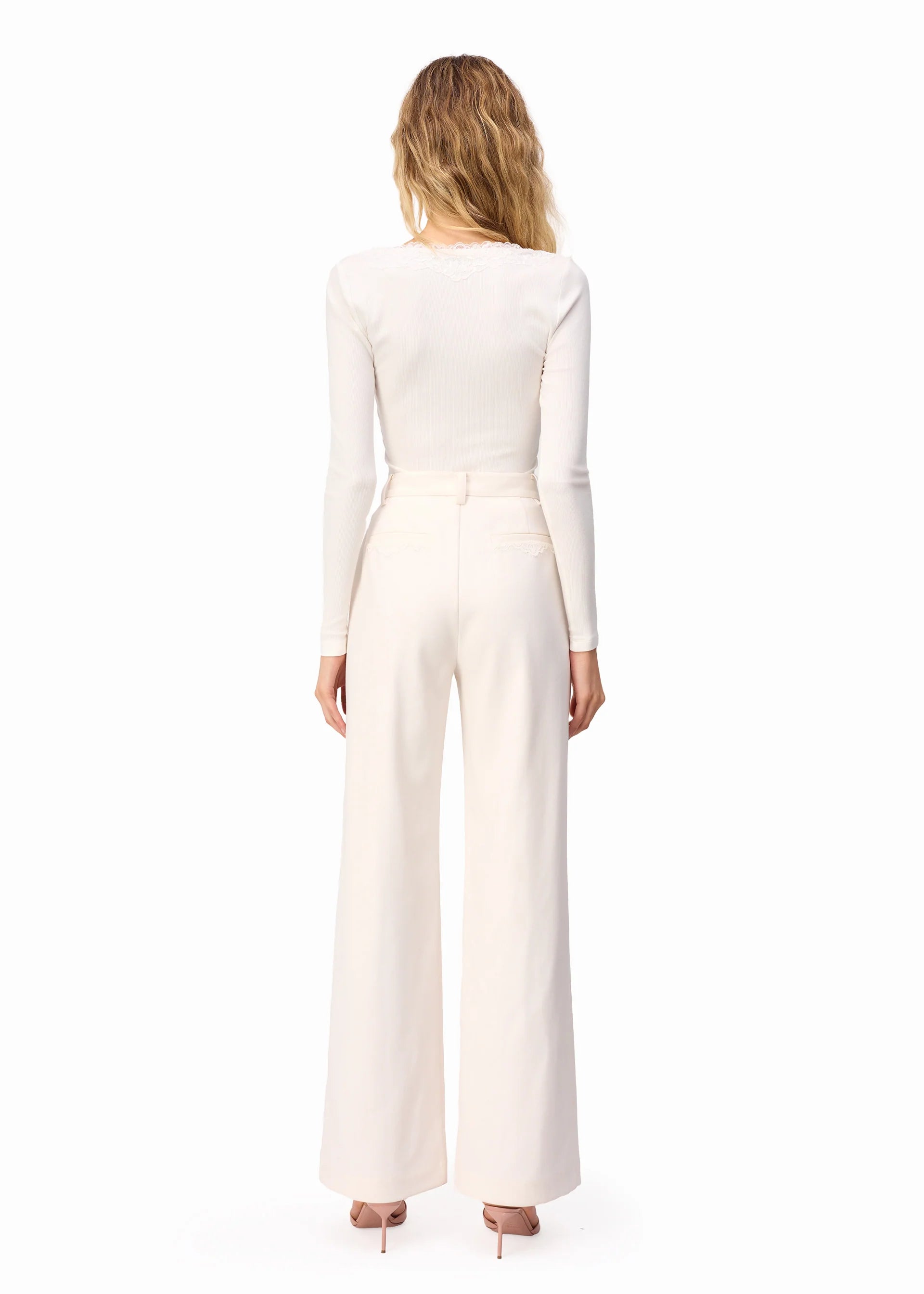 Rooney Rib Knit Top - White by Cami NYC — view 3
