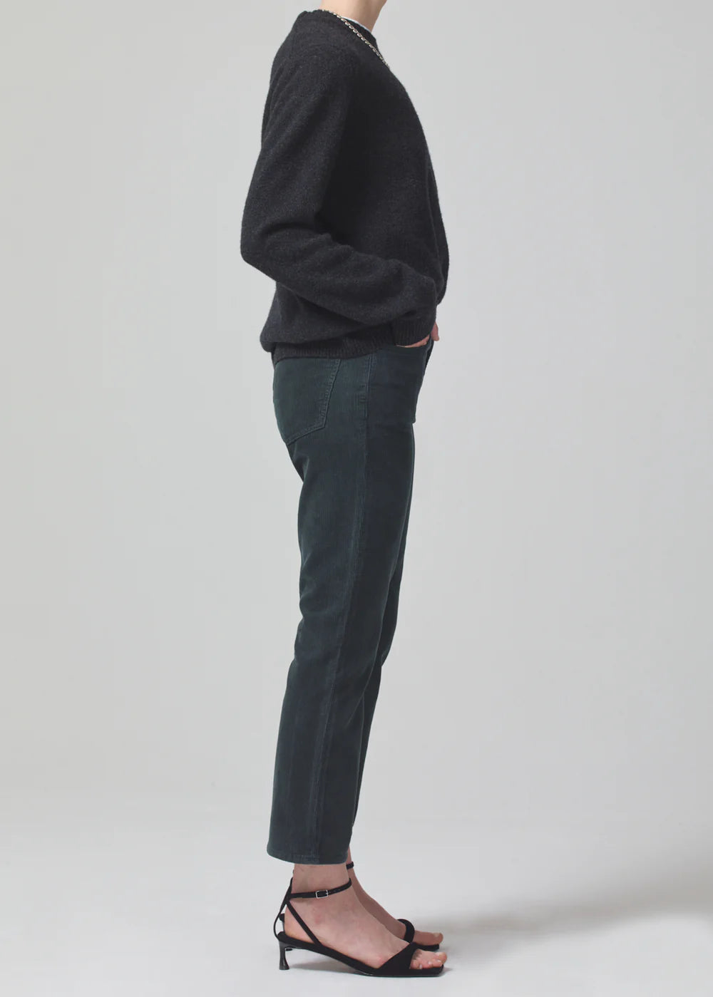 Isola Mid Rise Cropped Boot Corduroy - Subvert by Citizens of Humanity — view 4