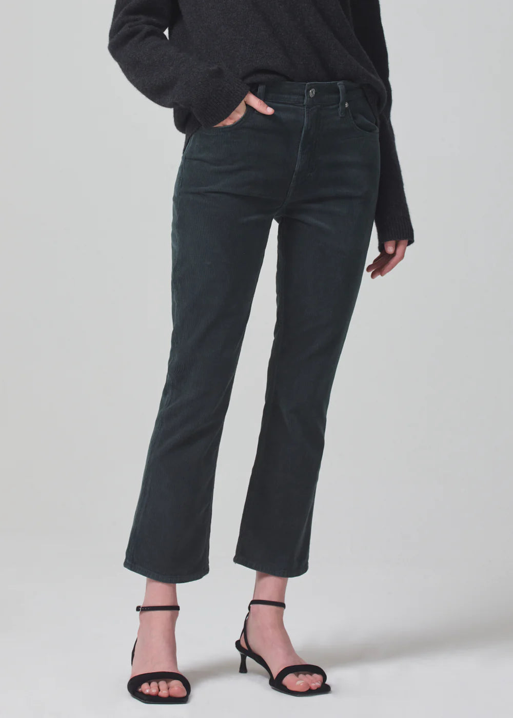Isola Mid Rise Cropped Boot Corduroy - Subvert by Citizens of Humanity — view 3