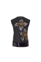Floral Éclat Tulle Top - Berry by Psophia — view 3