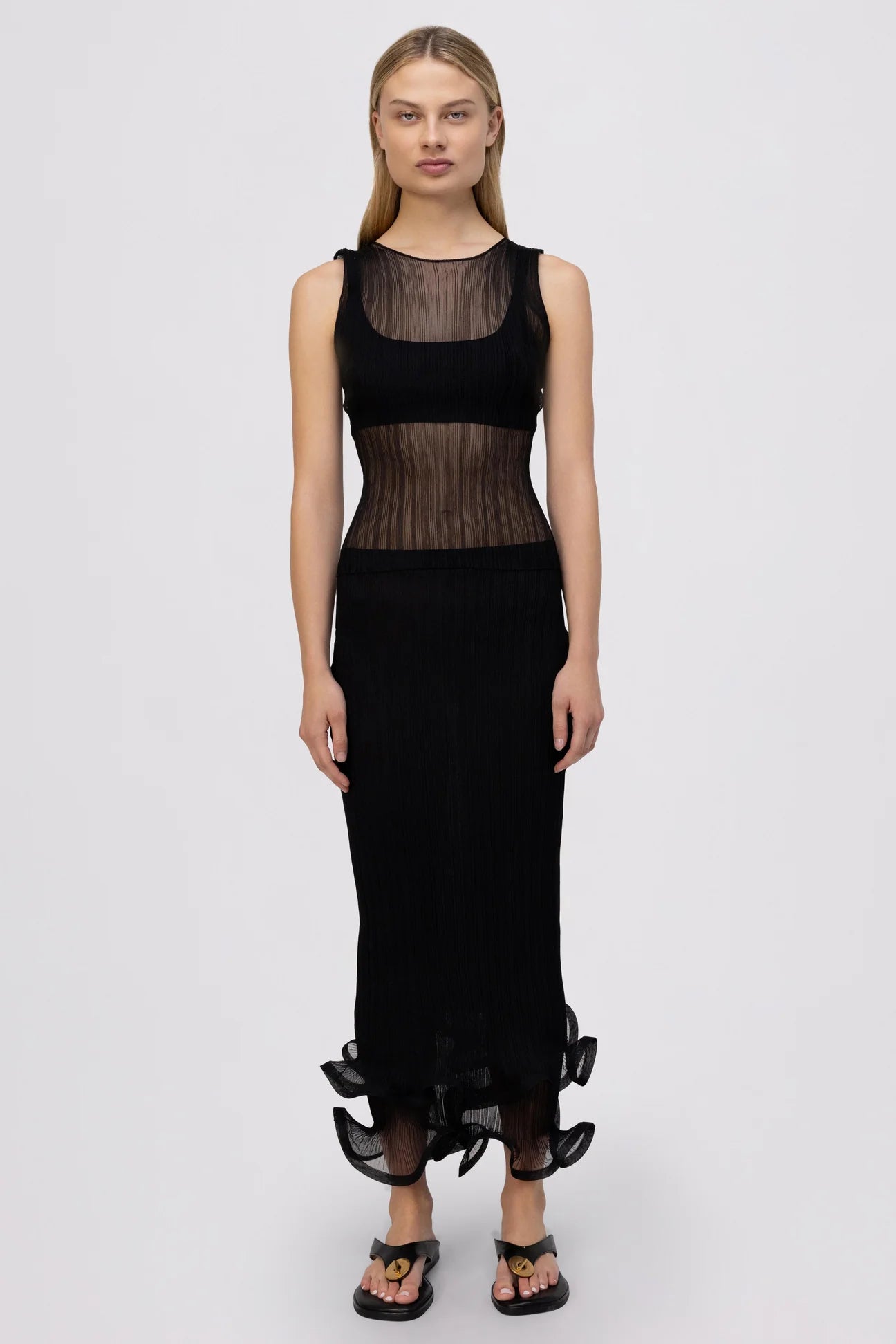Oakley Tank - Black by Jonathan Simkhai — alternate view