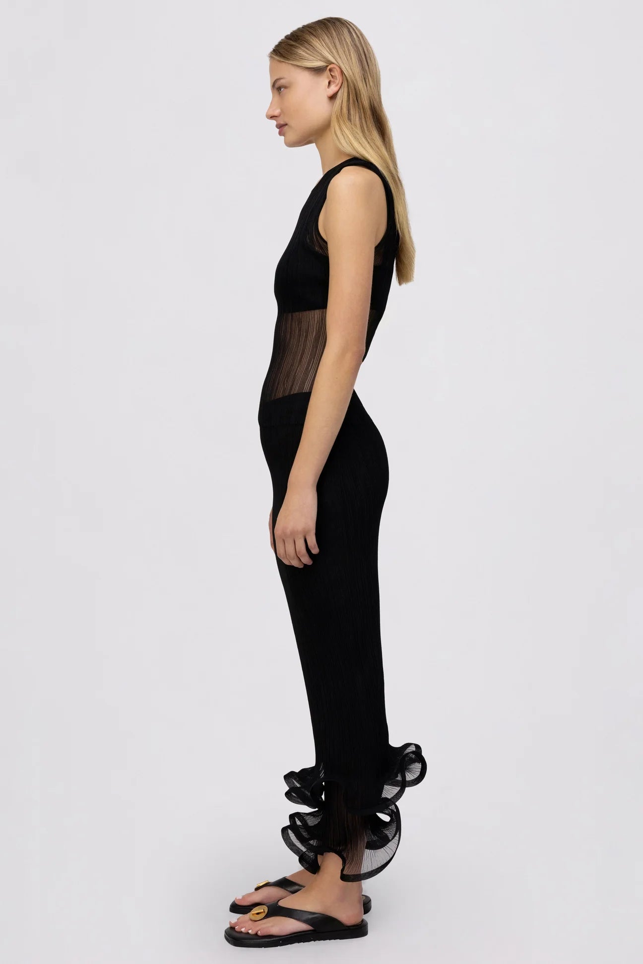 Oakley Tank - Black by Jonathan Simkhai — view 3
