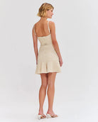 Papillon Jacquard Mini Dress - Beige by PatBo — alternate view