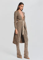 Adaline Cable Knit Cardigan - Tan by SER.O.YA — view 3