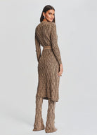 Adaline Cable Knit Cardigan - Tan by SER.O.YA — view 4