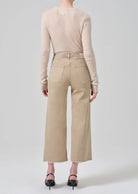 Lyra Crop Wide Leg - Porcini by Citizens of Humanity — view 3