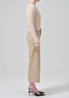 Lyra Crop Wide Leg - Porcini by Citizens of Humanity — view 4