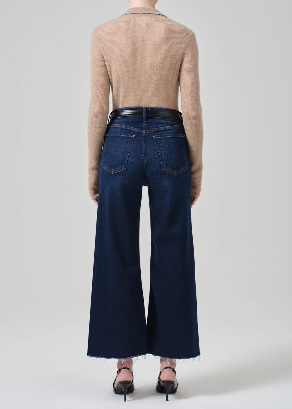 Lyra Crop Wide Leg - Lotus by Citizens of Humanity — view 4