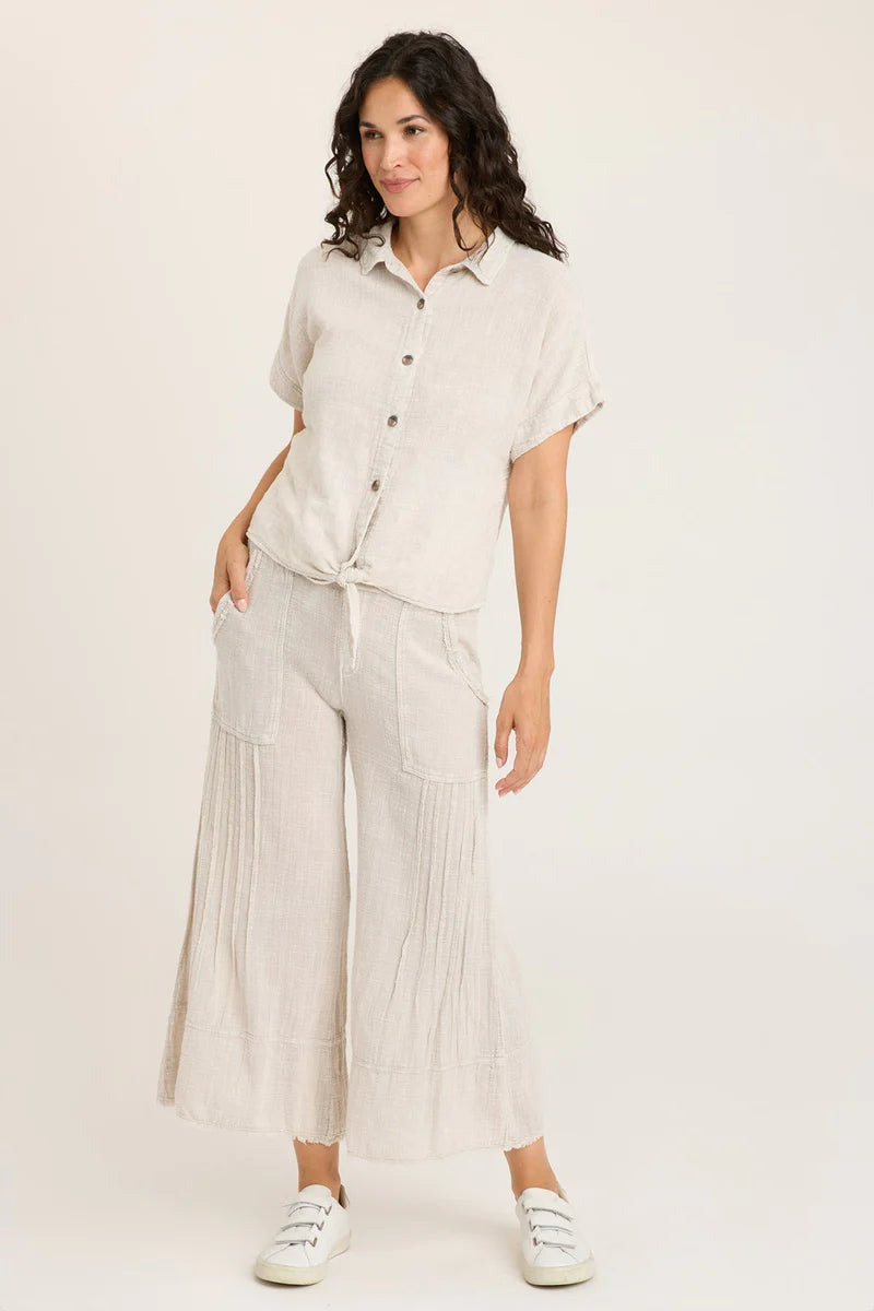 Ace Pant - Feirie Wash Whitecap by XCVI — view 4