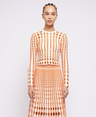 Tiana Long Sleeve Top - Flame Multi by Jonathan Simkhai | 25 South Boutiques