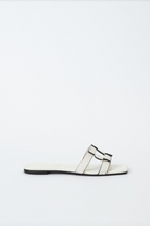 Monogram Flat Slide - Ivory by Jonathan Simkhai | 25 South Boutiques