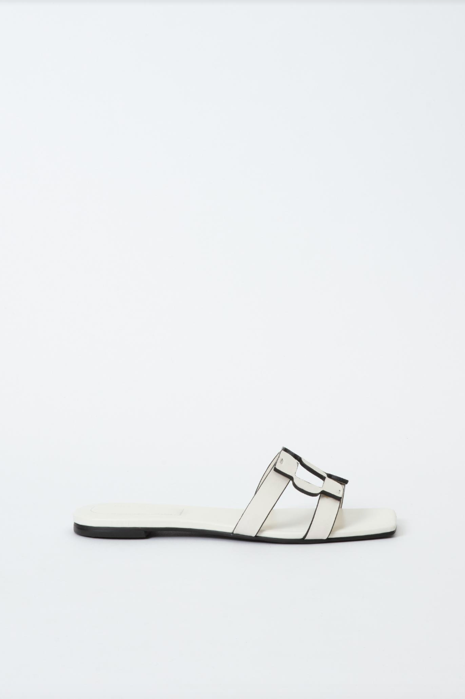 Monogram Flat Slide - Ivory by Jonathan Simkhai | 25 South Boutiques