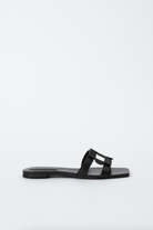Monogram Flat Slide - Black by Jonathan Simkhai | 25 South Boutiques