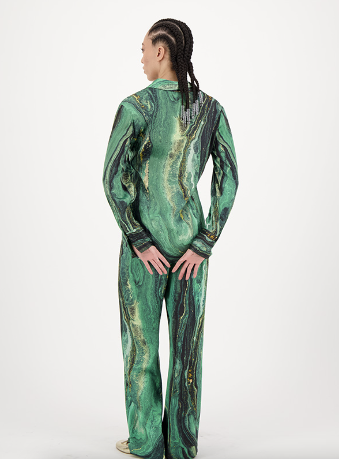 Joelle Shirt - Jade Gold by Me369 — view 3