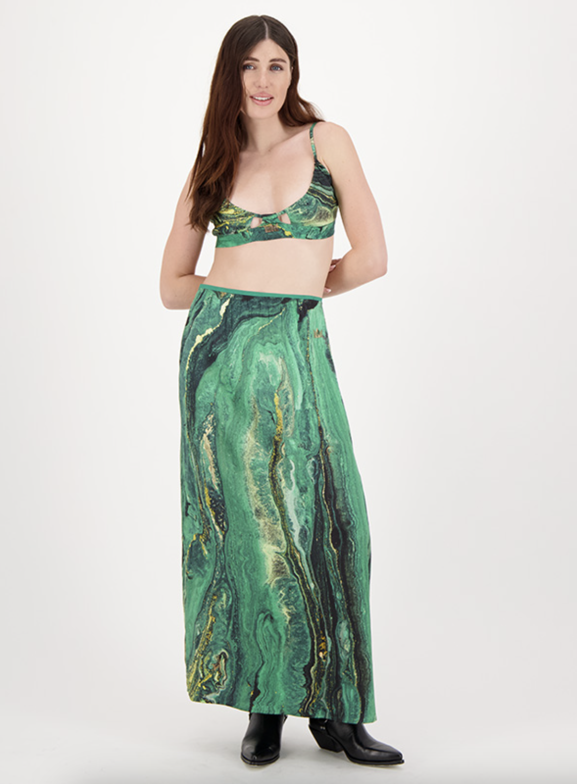 Anika Skirt - Jade Gold by Me369 — alternate view
