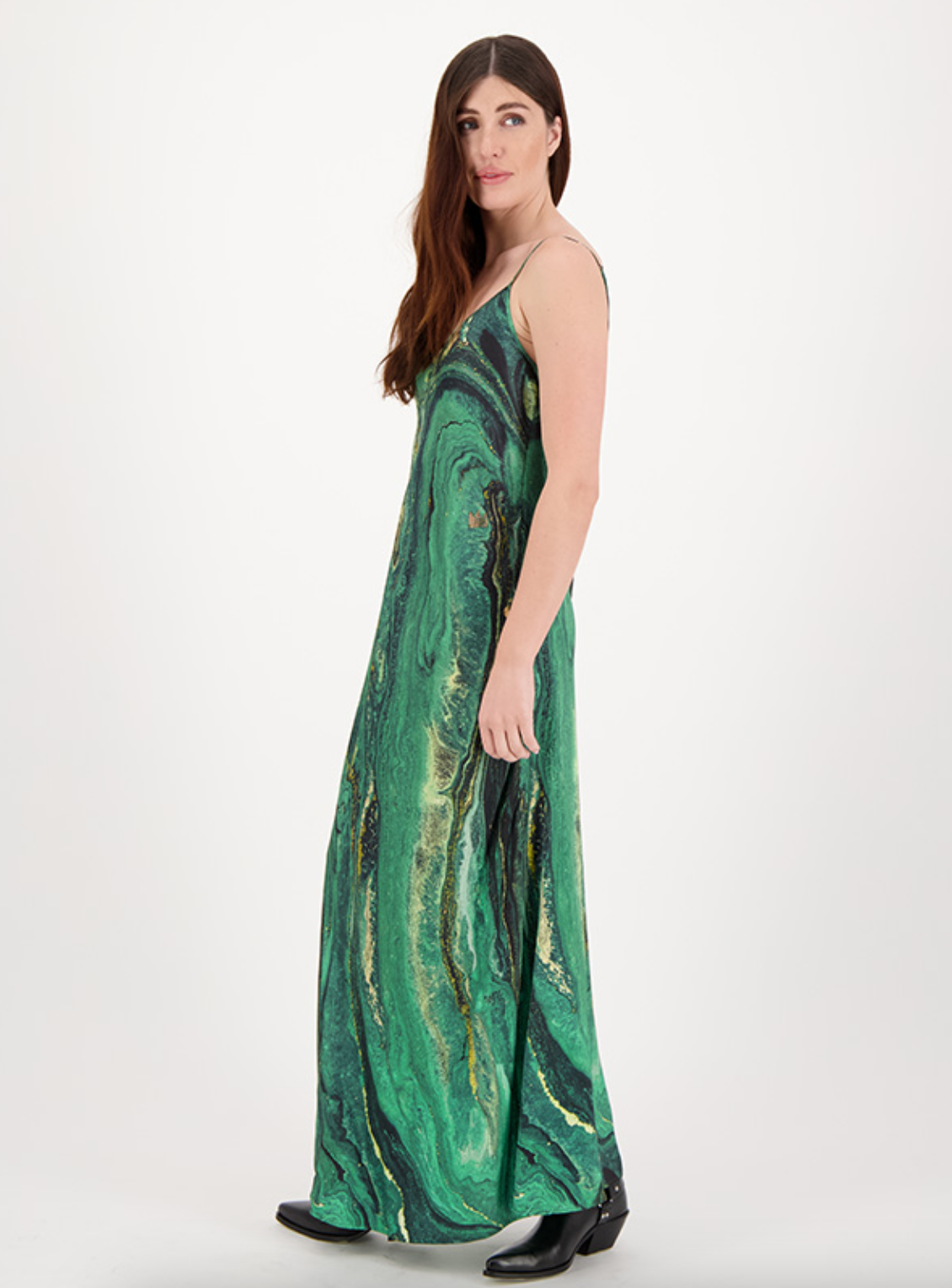Martha Camisole Dress - Jade Gold by Me369 — alternate view