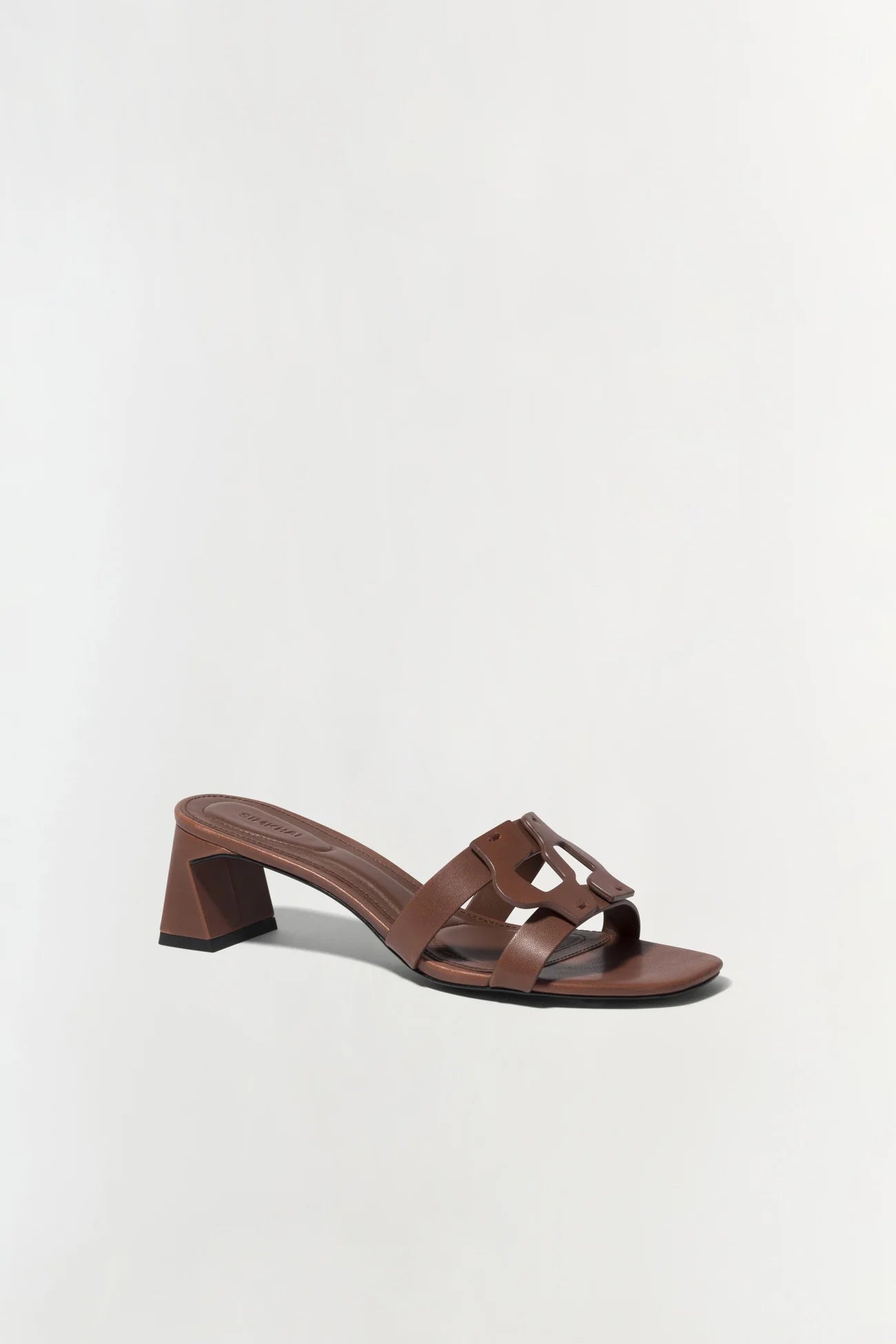 Monogram Block Heel Sandal - Sable by Jonathan Simkhai — alternate view