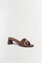 Monogram Block Heel Sandal - Sable by Jonathan Simkhai — alternate view