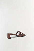 Monogram Block Heel Sandal - Sable by Jonathan Simkhai — view 4