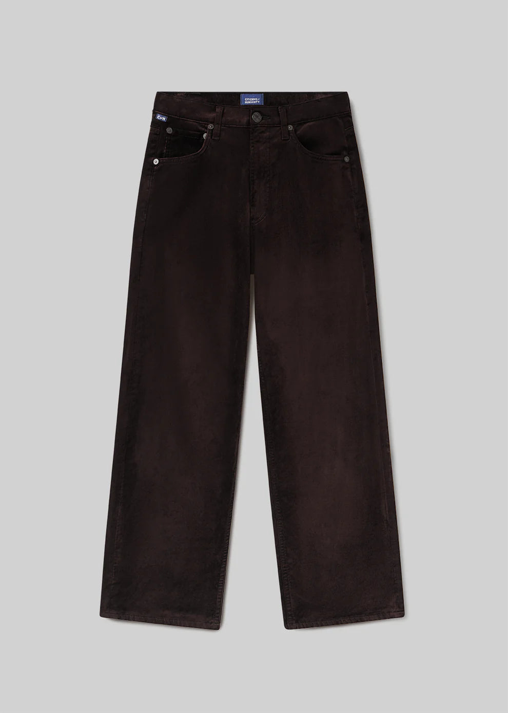 Delfina Straight Velvet - Espresso by Citizens of Humanity — view 6