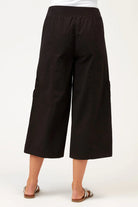 Faulkner Wide Leg Crop - Black by XCVI — view 3