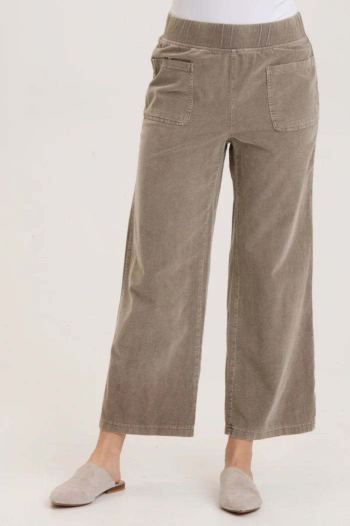 Jolene Wide Leg - Distress Wash Java by XCVI | 25 South Boutiques