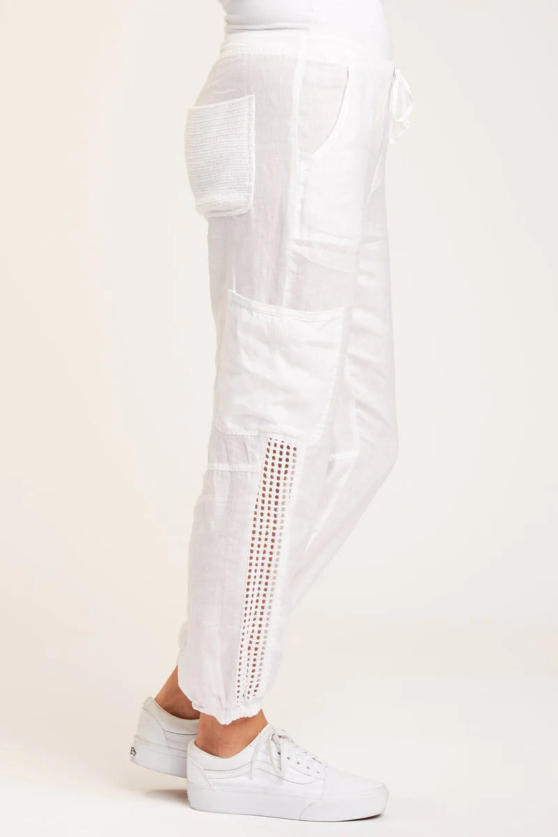 Otis Jogger - White by XCVI — alternate view