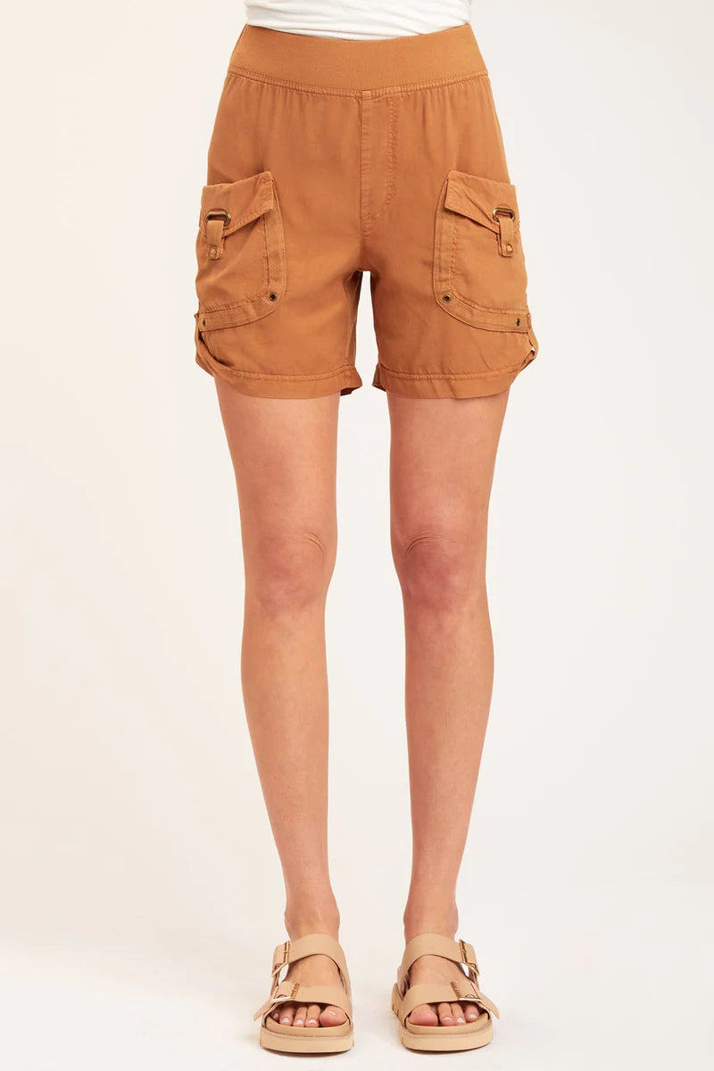 Kylde Shorts - Terra Cotta by XCVI | 25 South Boutiques