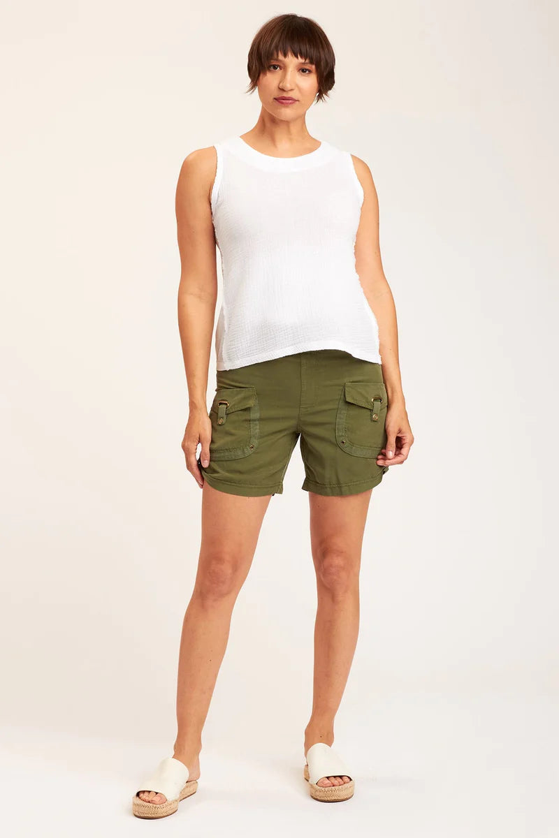 Kylde Shorts - Dark Everglades by XCVI — view 4