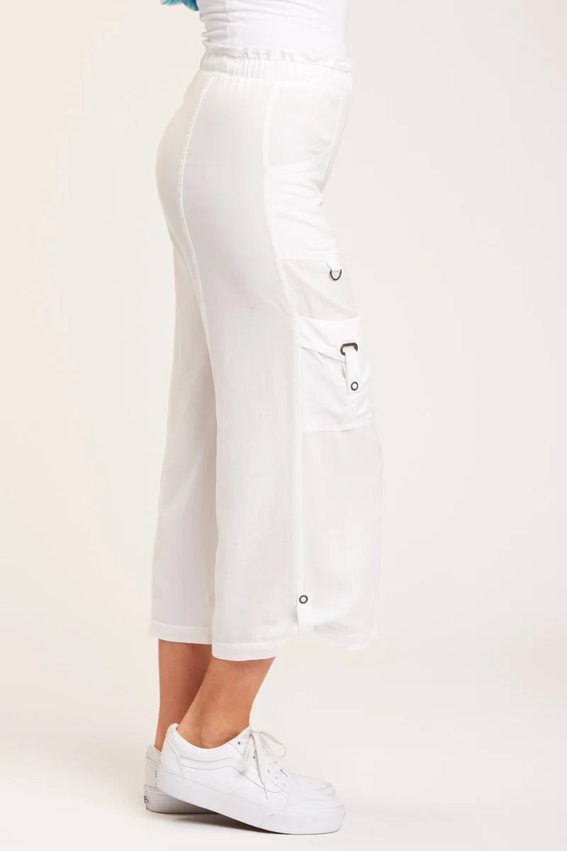 Sumas Culotte - White by XCVI — alternate view
