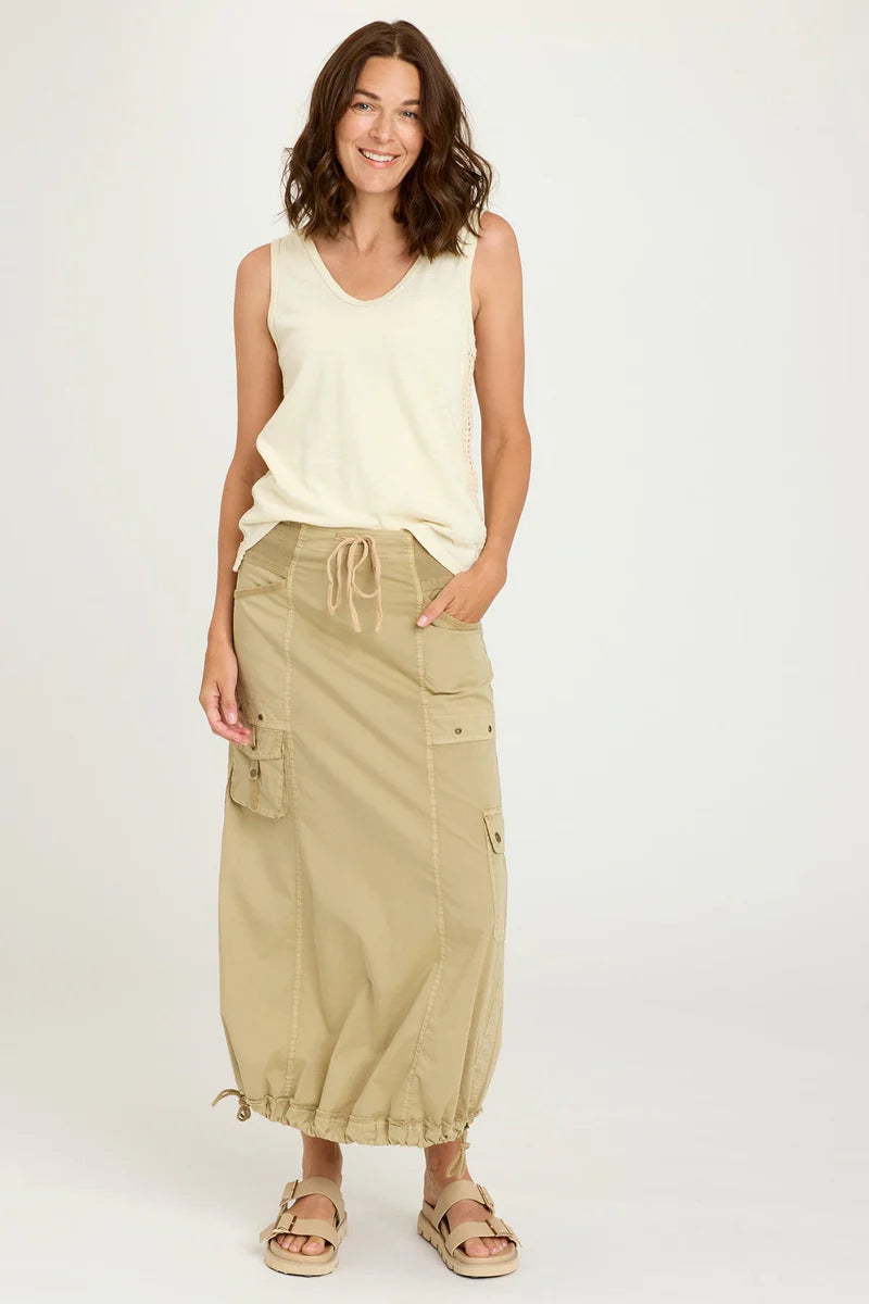 Corintha Bubble Skirt - Linwood Sands Pigment by XCVI — view 4