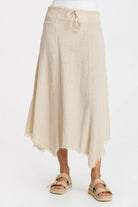 Zuri Gauze Skirt - Cremini by XCVI | 25 South Boutiques