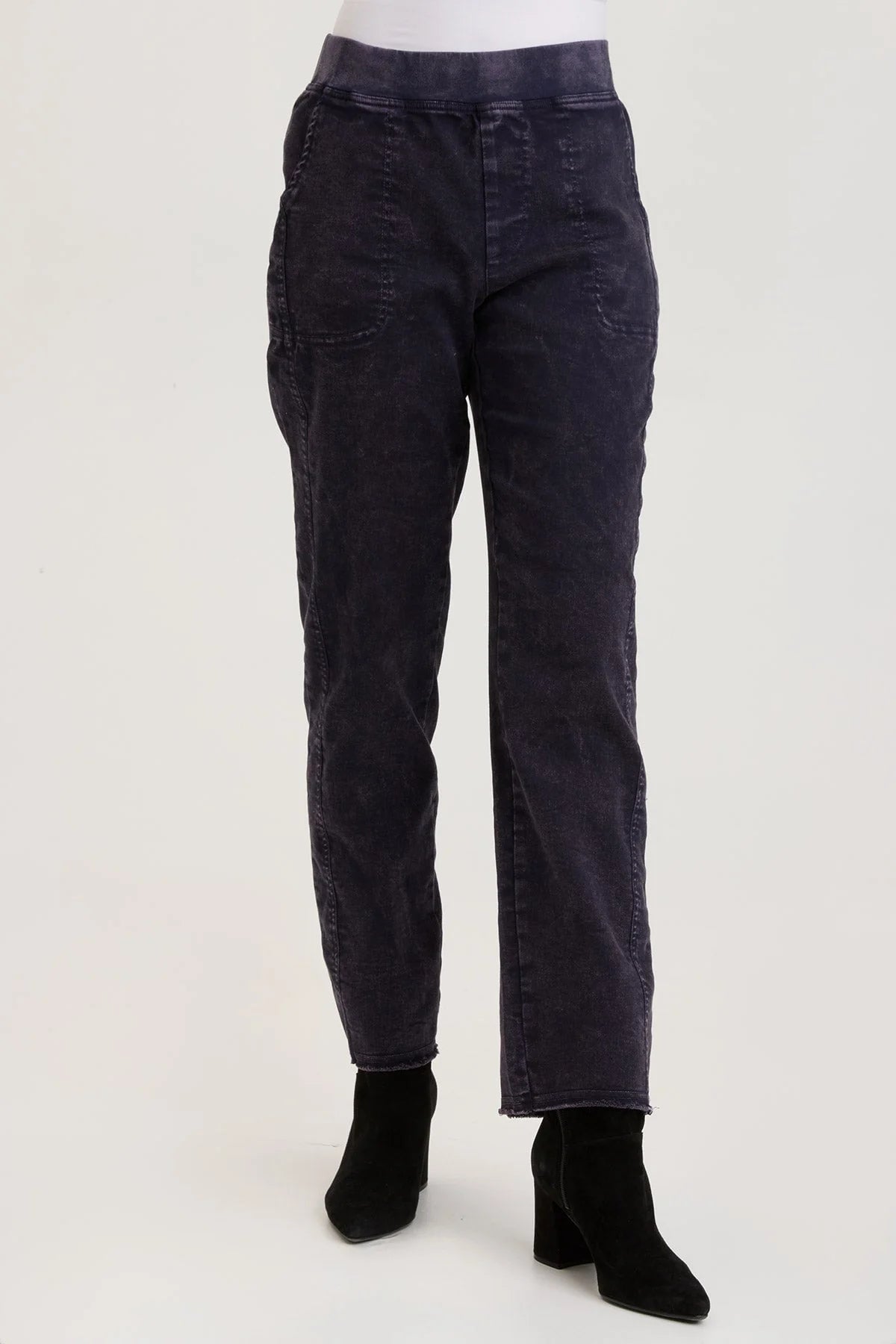 Oreun Slim Pant - Distress Wash Mariner by XCVI | 25 South Boutiques