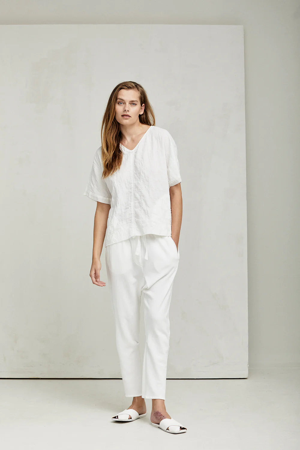 Light Sweat Pants - Natural by Kristensen — view 5
