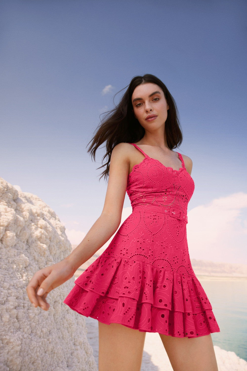 Marianne Short Dress - Fuchsia by Charo Ruiz — view 3