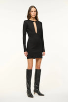 Astor Dress - Black by STAUD — view 3