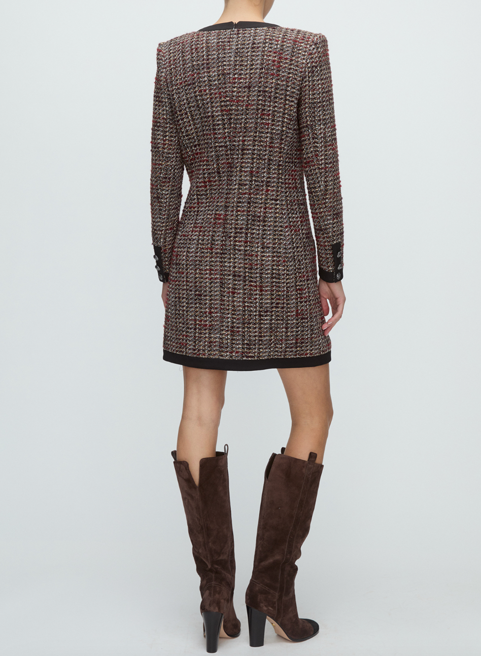 Kenai Dress - Grey Multi by Veronica Beard — view 3