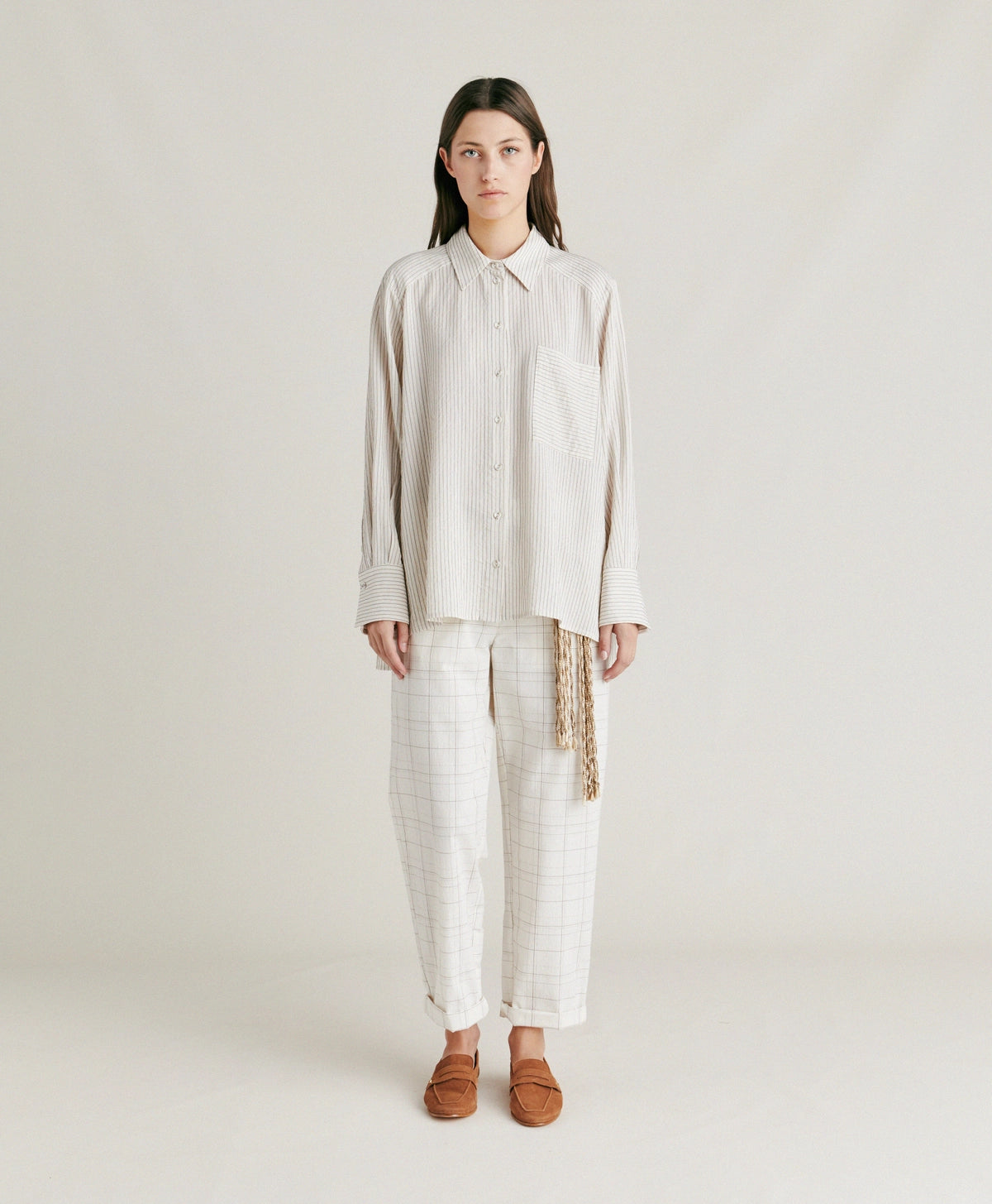 Aura Shirt - Cream / Caramel by Momonì — view 8