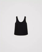 Satin Wide Strap Top - Black by Twinset — view 5
